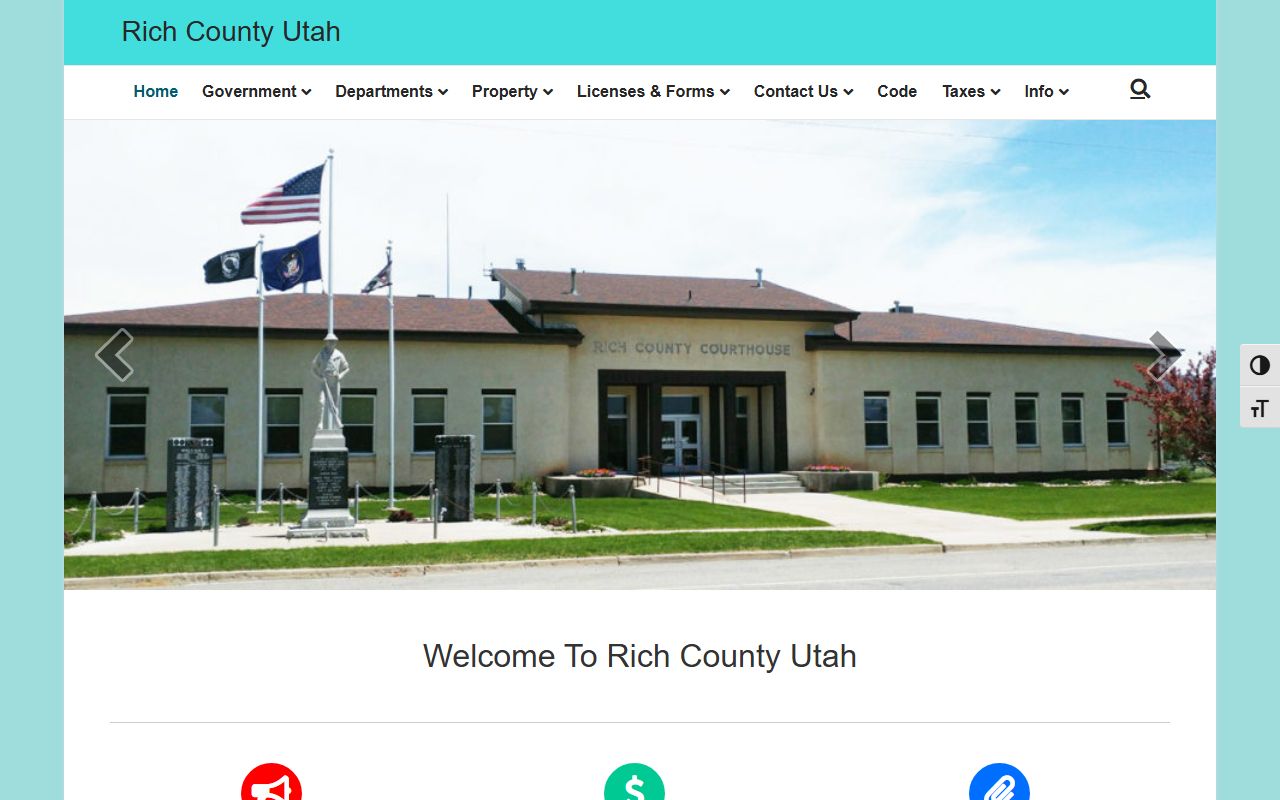 Rich County official government website for public records and criminal record requests