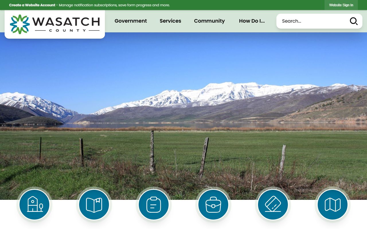 Wasatch County official government website for public records and Sheriff's Office access