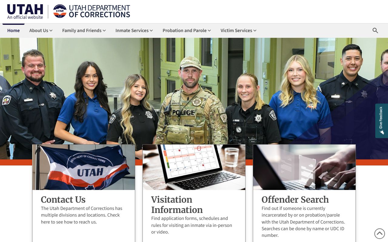 Utah Department of Corrections offender search criminal records