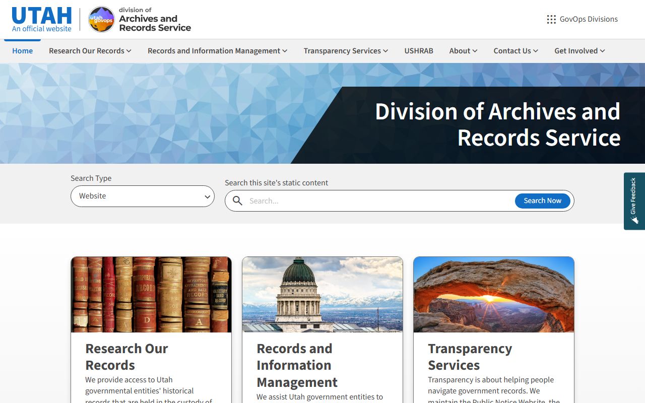 Utah State Archives historical criminal records and case files